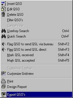 Figure 56:  Context Menu