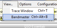 Figure 263:  View Menu in TL4: Start BandMaster