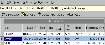 Figure 326:   Call Book Data Display from Logged Call