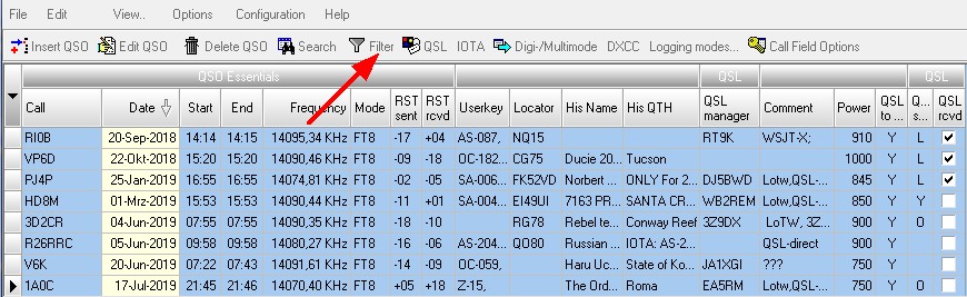 Figure 405:     SIMPLE FILTER applied to Logboog Data