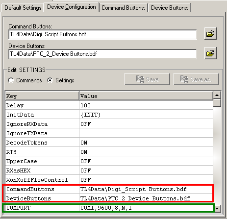 Figure 118:   Device Configuration Tab Sheet