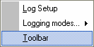 Figure 146:  Toolbar Menu