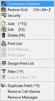 Figure 240:   Customize Grid View