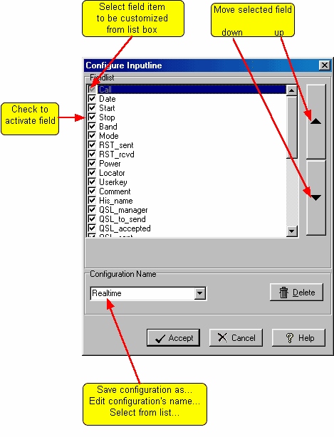 Figure 190:  Configuring the loginput line   