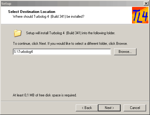 Figure 5: Select Folder to install