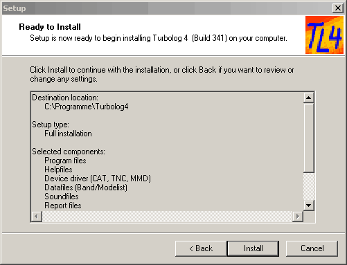 Figure 9:  Summary before Installation