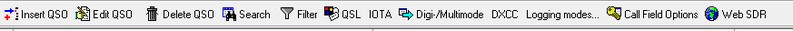 Figure 159: &nbsp;The Logbook's Menu Bar