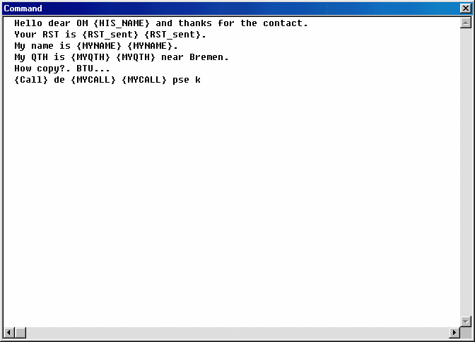 Figure 122:  The Command Button Script Editor