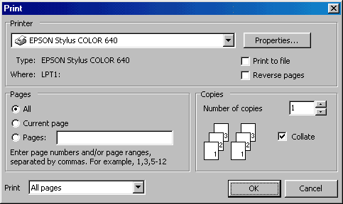 Figure 356:    Printer Output Control