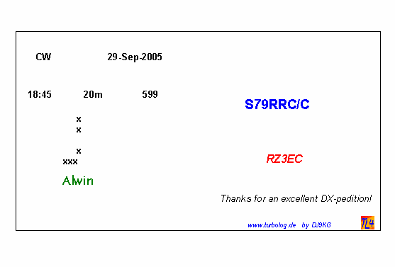 Abb.88:   Direktes Bedrucken der Rückseite einer QSL Karte